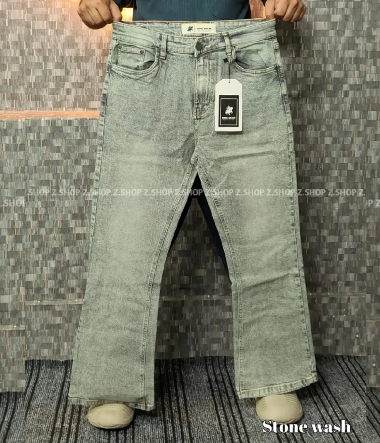 Bootcut stone wash