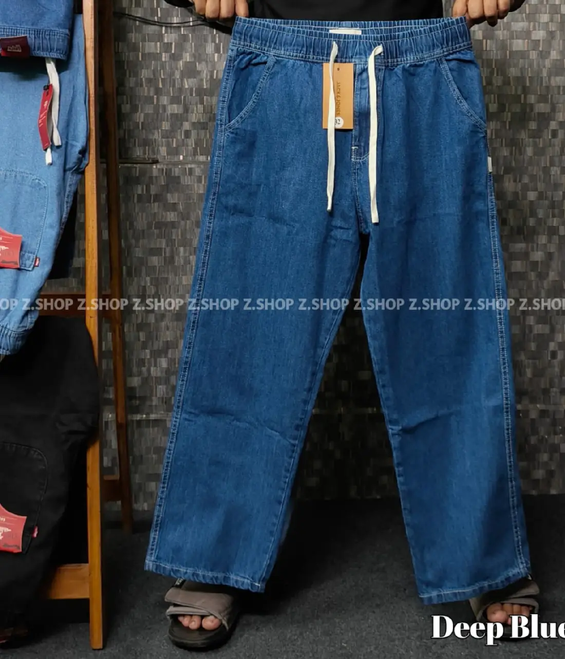 4 (65) 4 Pocket Denim Trouser deep blue