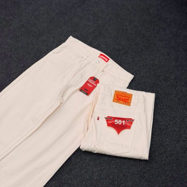 Premium jeans, baggy White