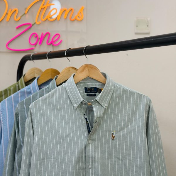 Ralph Lauren Style Striped Shirt  PAST