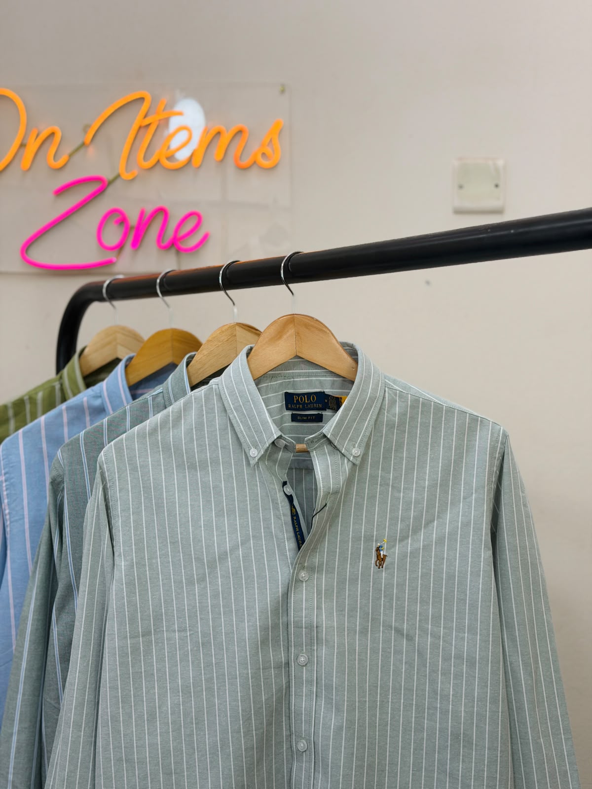 WhatsApp Image 2026-08-21 at 4.46.36 PM Ralph Lauren Style Striped Shirt PAST - Image 1