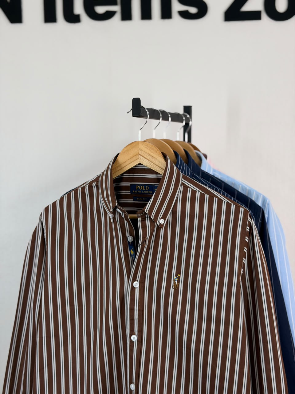 WhatsApp Image 2026-10-02 at 12.54.25 PM Classic Stripe Shirt (Coffee) - Image 1