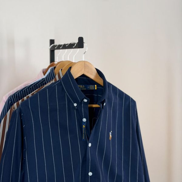 Classic Stripe Shirt (Navi Blue)