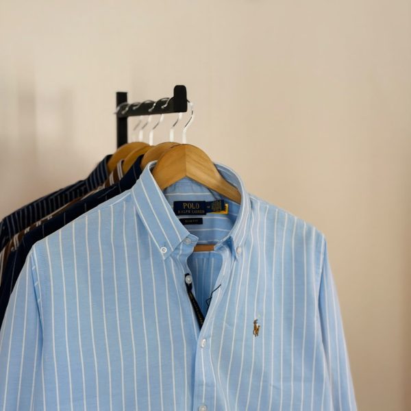 Classic Stripe Shirt (Sky Blue)