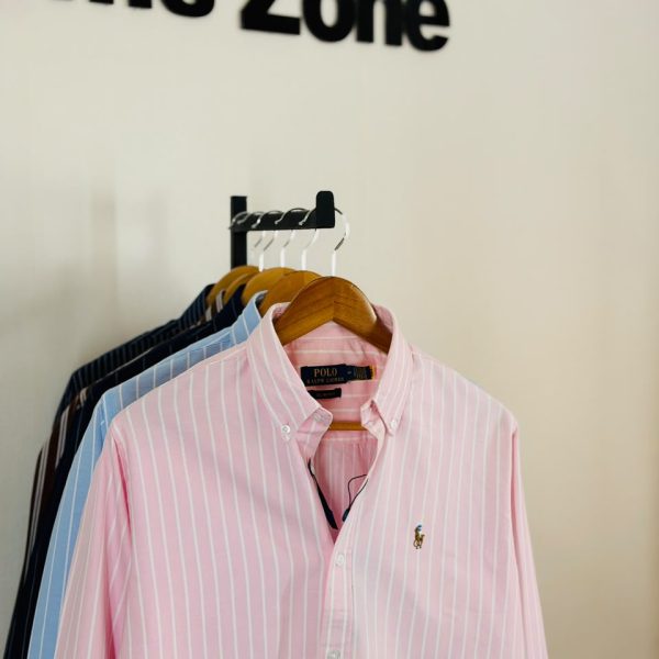 Classic Stripe Shirt (Pink)